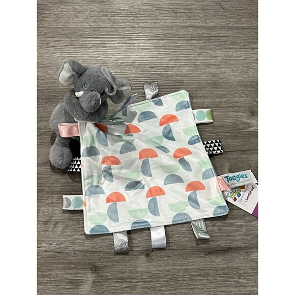 Mary Meyer Taggies Elephant Baby Blanket Lovey CUDDLEBUD Easy Grab Plush Toy New - Picture 1 of 5